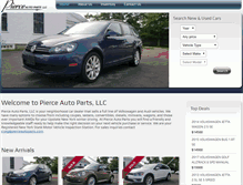 Tablet Screenshot of pierceautoparts.com